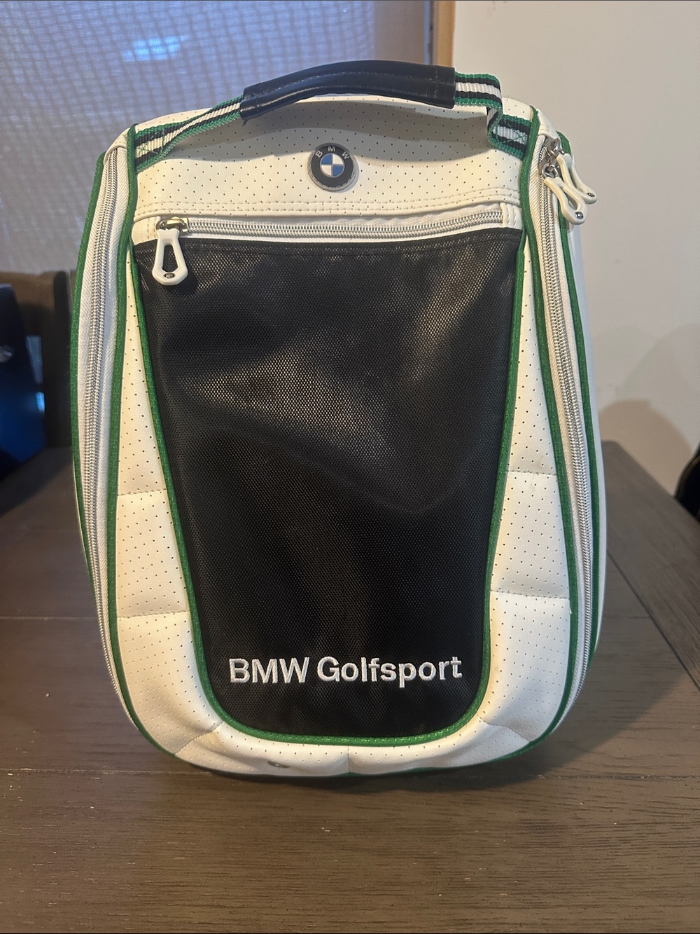 BMW Golfsport White and Black Men’s Golf Shoe Bag
